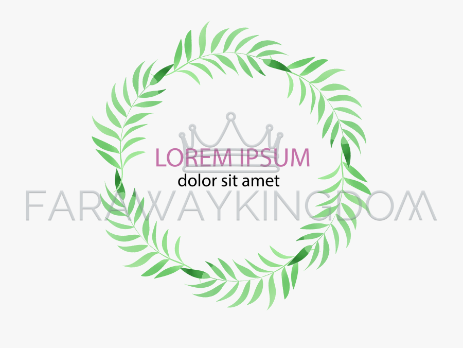 Tropical Wreath Floral Watercolor Vector Illustration - Graphic Design, Transparent Clipart