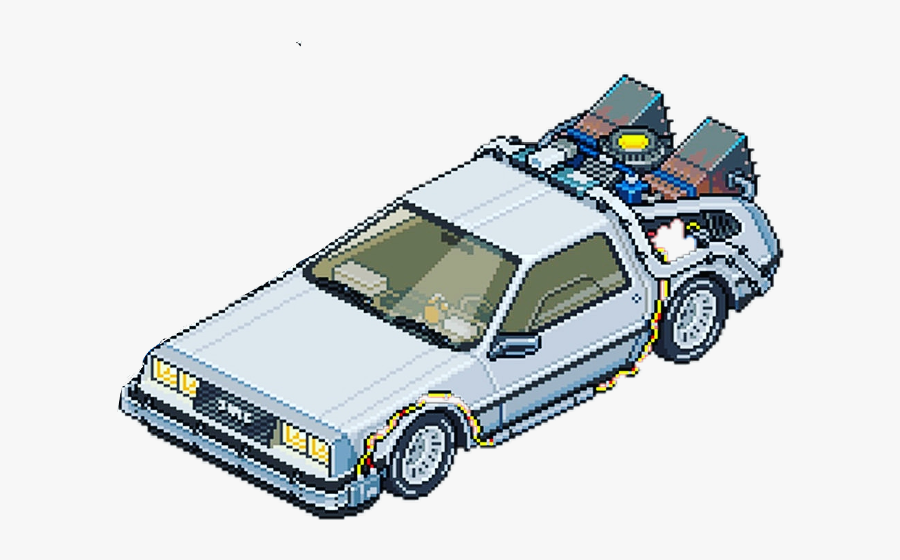 Carro Viagemnotempo Delorean Freetoedit - Delorean Dmc-12, Transparent Clipart