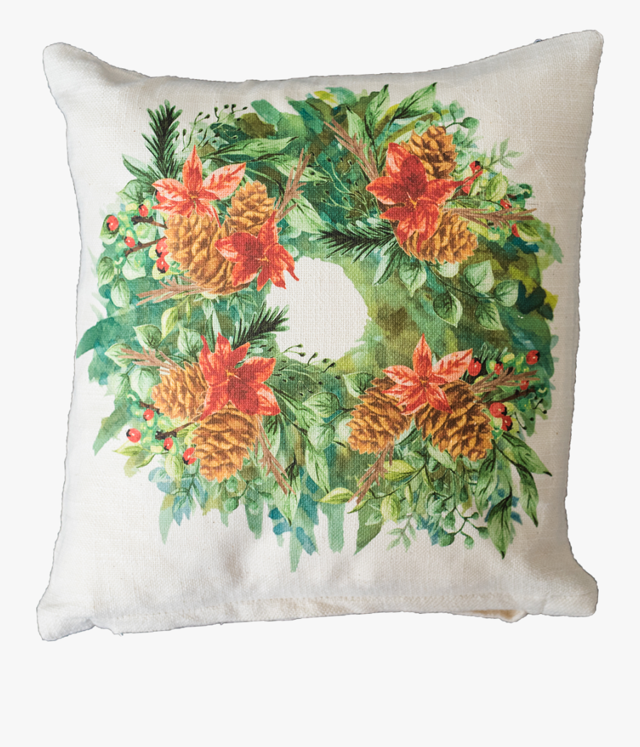 Wispy Watercolor Wreath - Cushion, Transparent Clipart