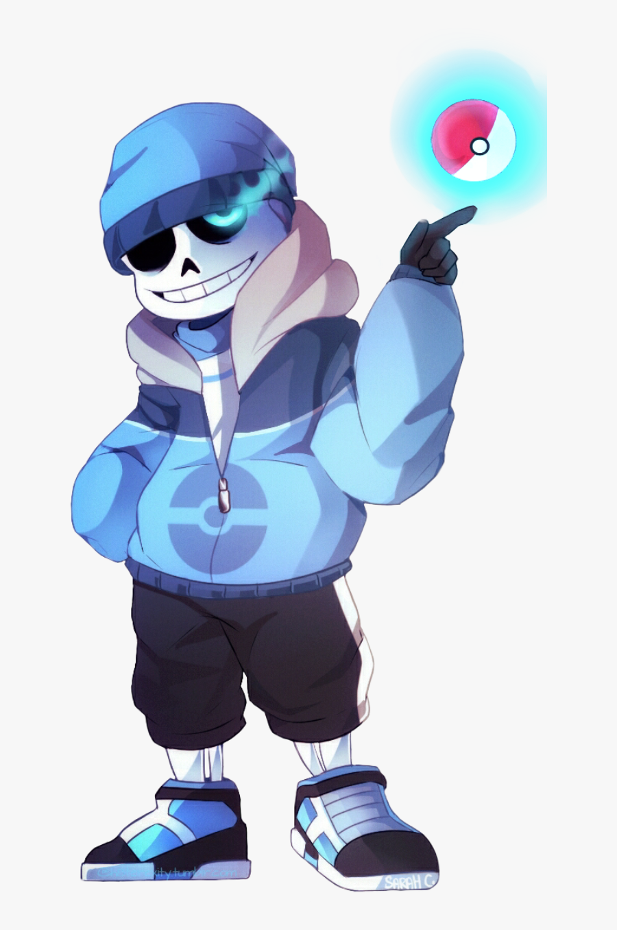 I Drew Le Trainertale/poketale Snas - Sans Transparent Background, Transparent Clipart