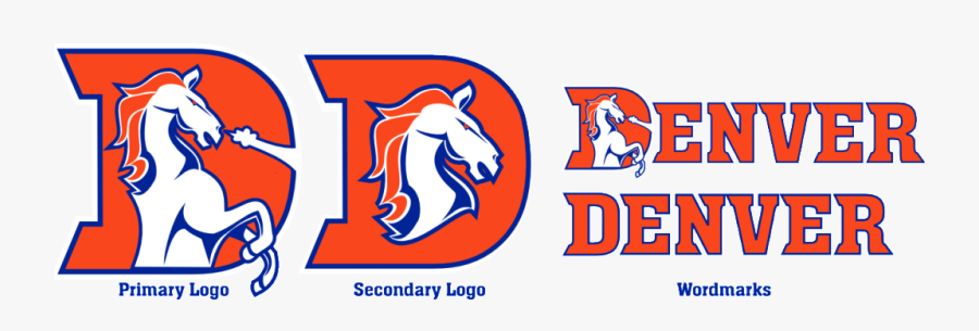 Denver Broncos Logo Png - Cool Denver Broncos Lettering, Transparent Clipart
