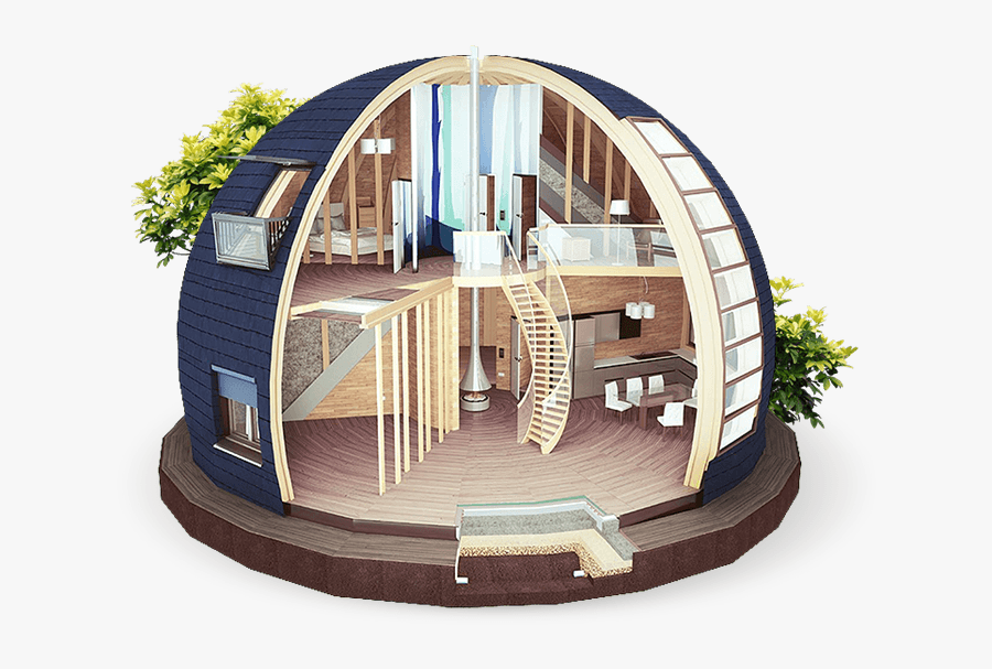 Geodesic Dome Home Interior - Safe And Comfortable Home, Transparent Clipart