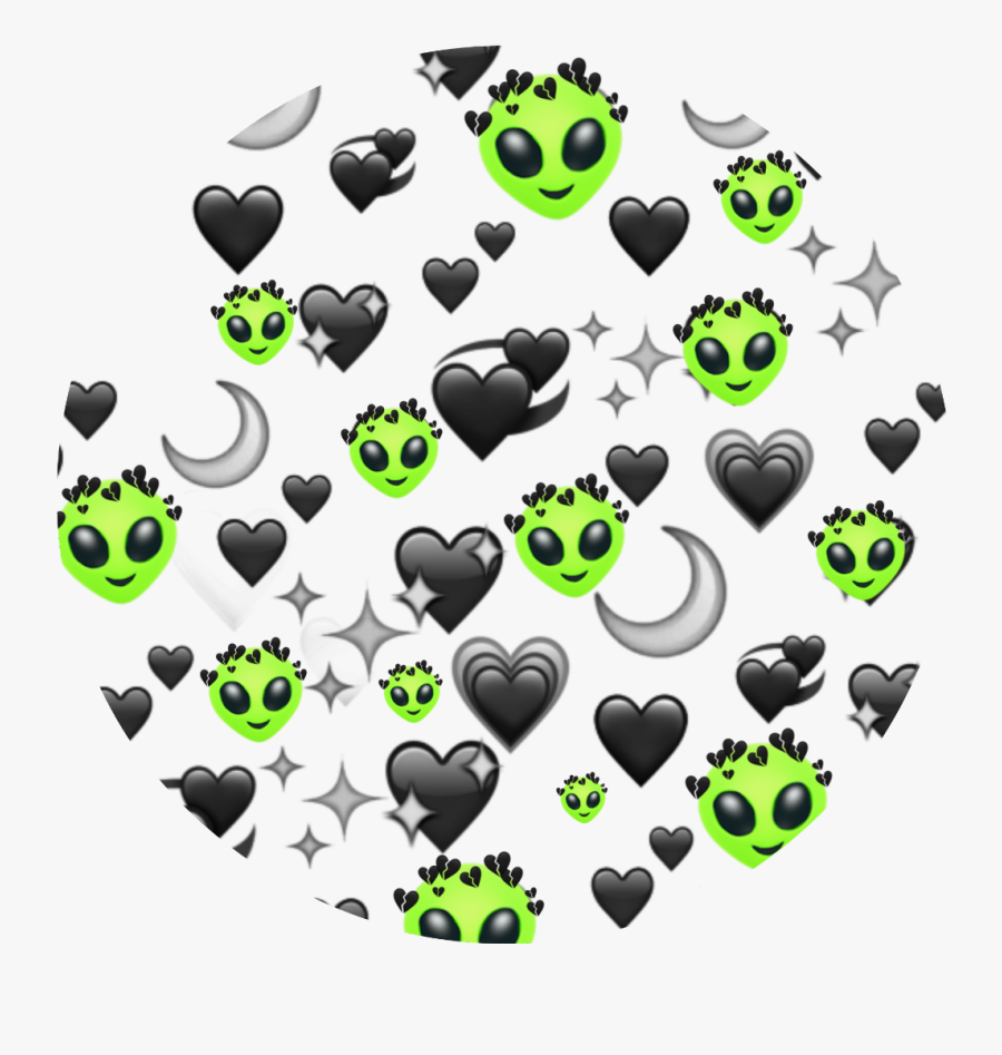 ~im Not Sure Y I Made This Anyway I Should Stop Spamming - Black Heart Emoji Background, Transparent Clipart