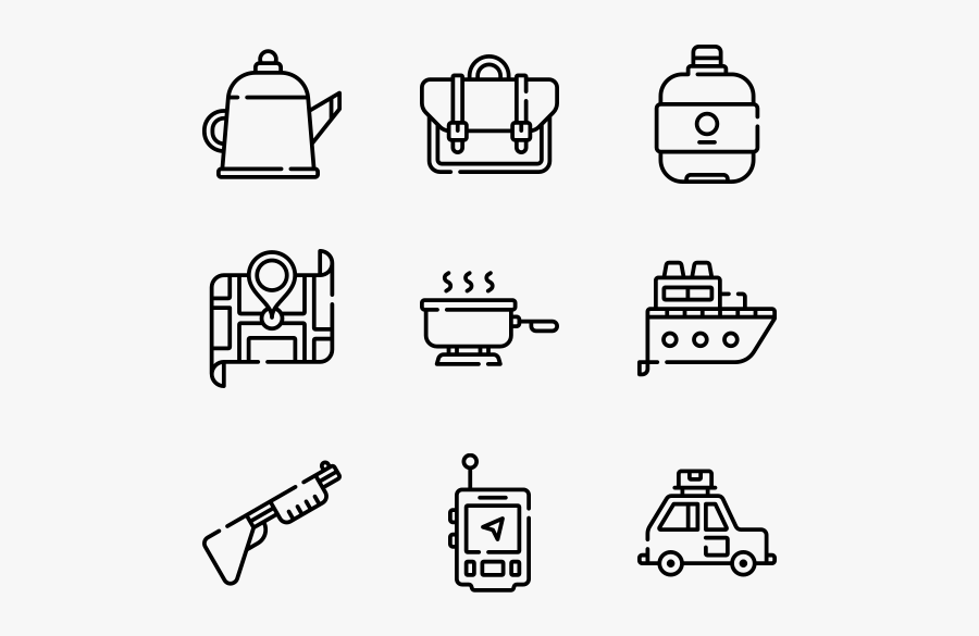 Camping - Work Icon, Transparent Clipart