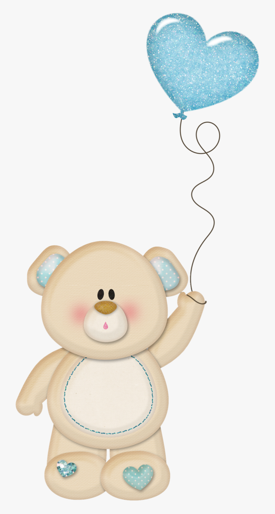 Teddy Bear Balloon Png, Transparent Clipart