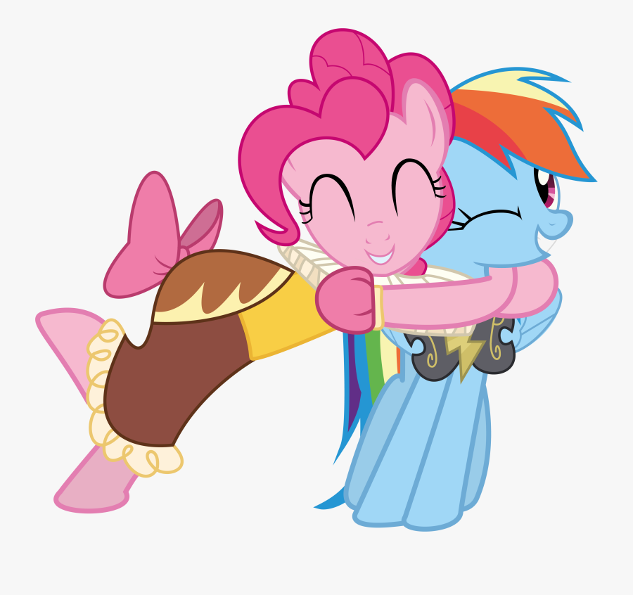 Friendship Clipart Buddy - Rainbow Dash Love Pinkie Pie, Transparent Clipart