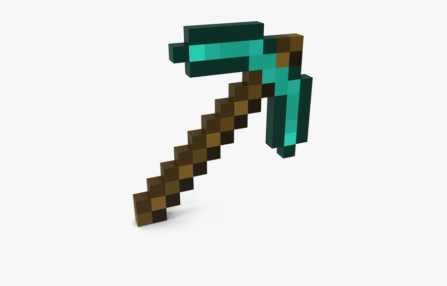 Minecraft Png Pic - Minecraft Diamond Pickaxe Png, Transparent Clipart