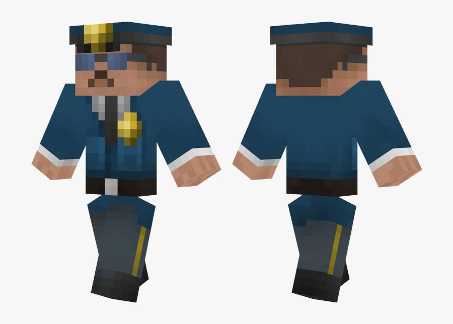 Transparent Police Man Png - Minecraft Pulp Fiction Skin, Transparent Clipart