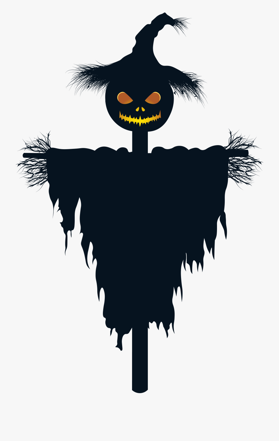 Halloween Pumpkin Scarecrow Png Clip Art Image - Halloween Scarecrow Clipart, Transparent Clipart