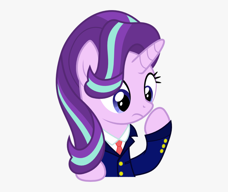 Hotsun6392, Clothes, Necktie, Pony, Safe, Solo, Starlight - Cartoon, Transparent Clipart
