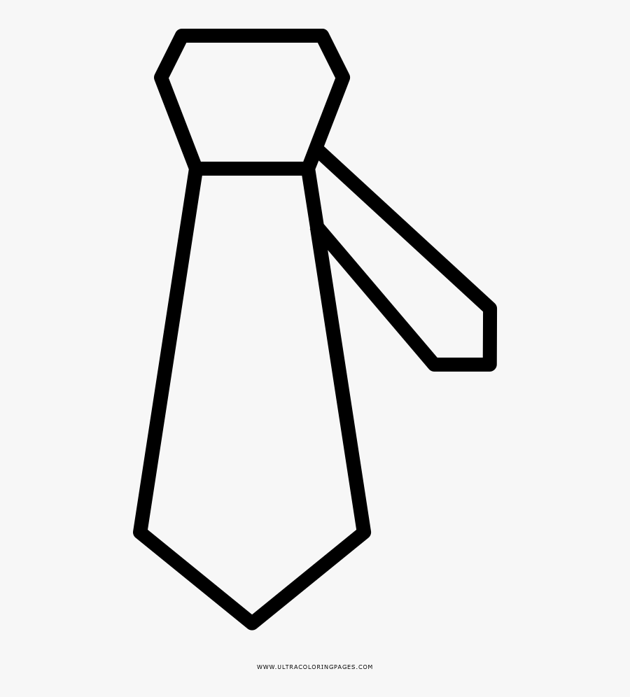 Download Necktie Coloring Page - Corbatas Para Colorear Sin Fondo, Transparent Clipart