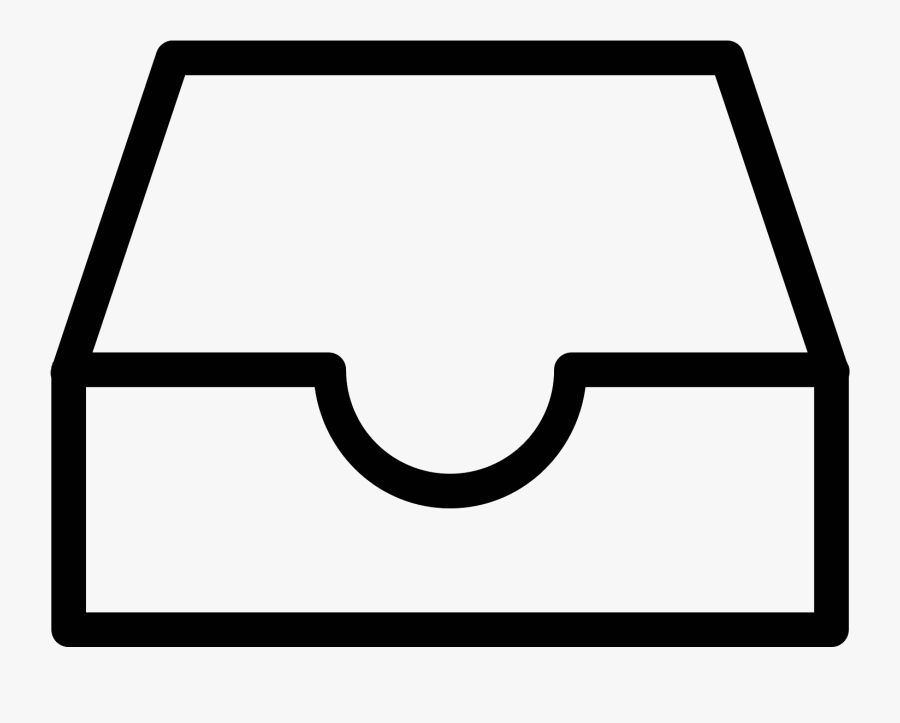 White Inbox, Transparent Clipart