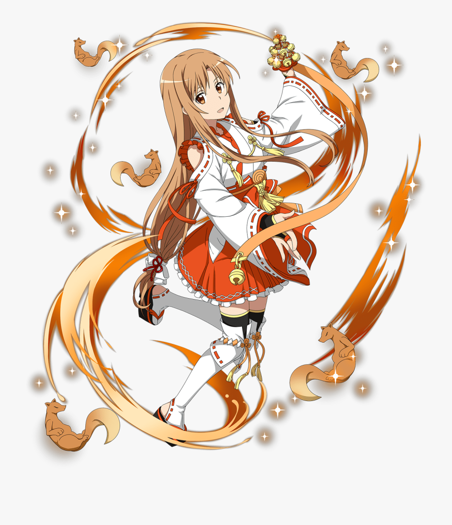 Asuna Clipart Sao Md - Sao Md Foxy Shrine Maiden Asuna, Transparent Clipart