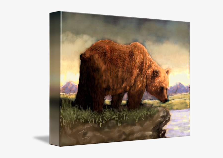 Clip Art Grizzly Bear Art - Grizzly Bear, Transparent Clipart