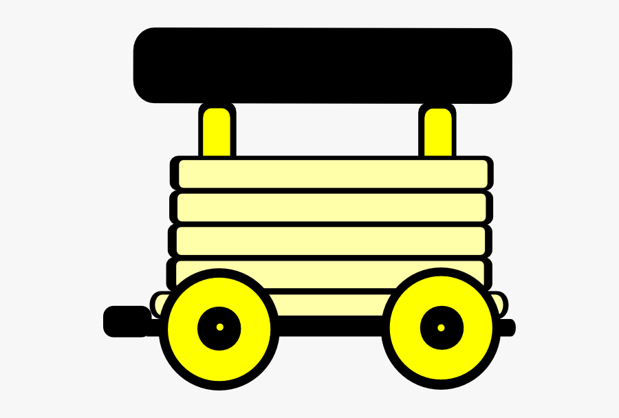 Train Carriage Yellow Clip Art At Clker - Carriage Clip Loco Train Carriage, Transparent Clipart