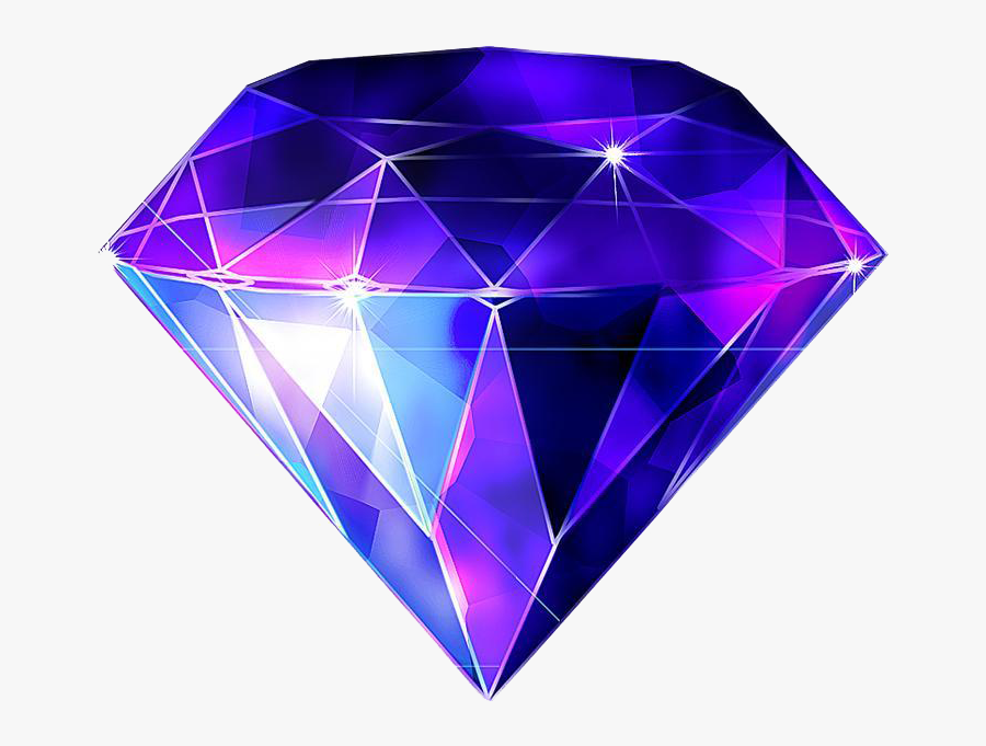 Blue Diamond Gemstone Sapphire Free Hq Image Clipart - Blue And Purple Diamond, Transparent Clipart