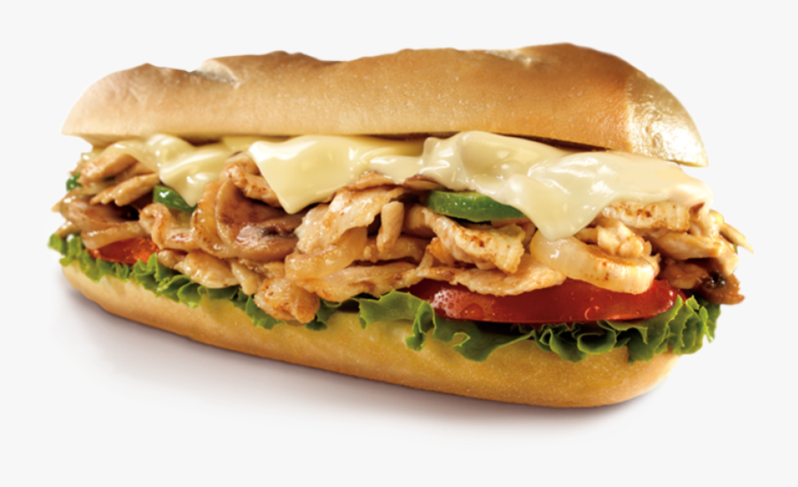 Submarine Sandwich Cheesesteak Chicken Sandwich Barbecue - Chicken Steak Long Sandwich, Transparent Clipart