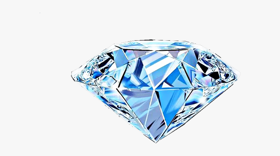 #blue #diamond #crystal #gems #stone #jewel #jewelry - Bitcoin Diamond, Transparent Clipart