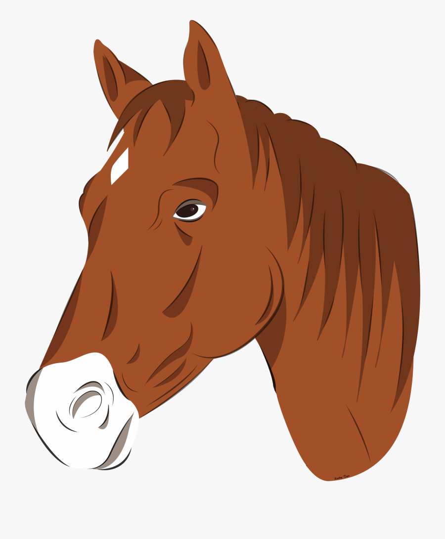 Horse Clip Head - Horse Head Vector Png, Transparent Clipart