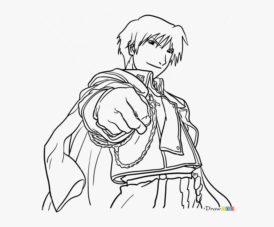 Drawing Mustang Face - Fullmetal Alchemist Roy Mustang Eyes, Transparent Clipart