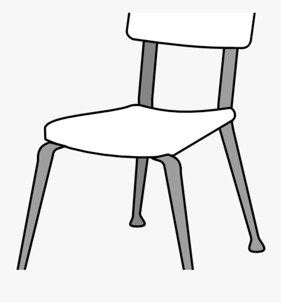 Chair Clipart Thing - School Chair Clipart Black And White, Transparent Clipart
