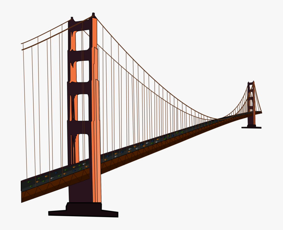 Golden Gate Bridge, Transparent Clipart