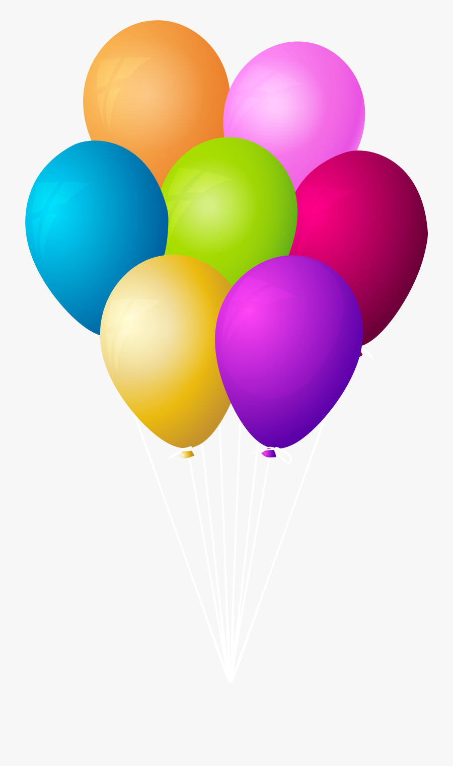 Balloons Bunch Transparent Png - Balloon Bunch Clipart, Transparent Clipart