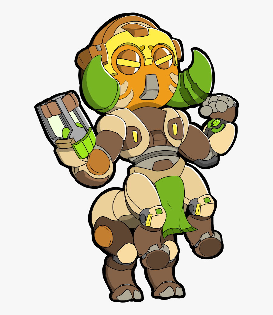 Orisa Transparent Chibi - Overwatch Orisa Png Cute, Transparent Clipart