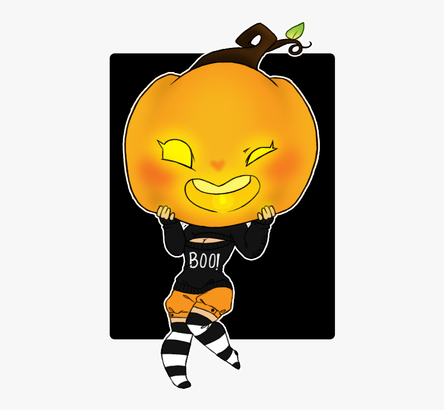 Chibi Clipart Clip Art - Chibi Pumpkin Girl, Transparent Clipart