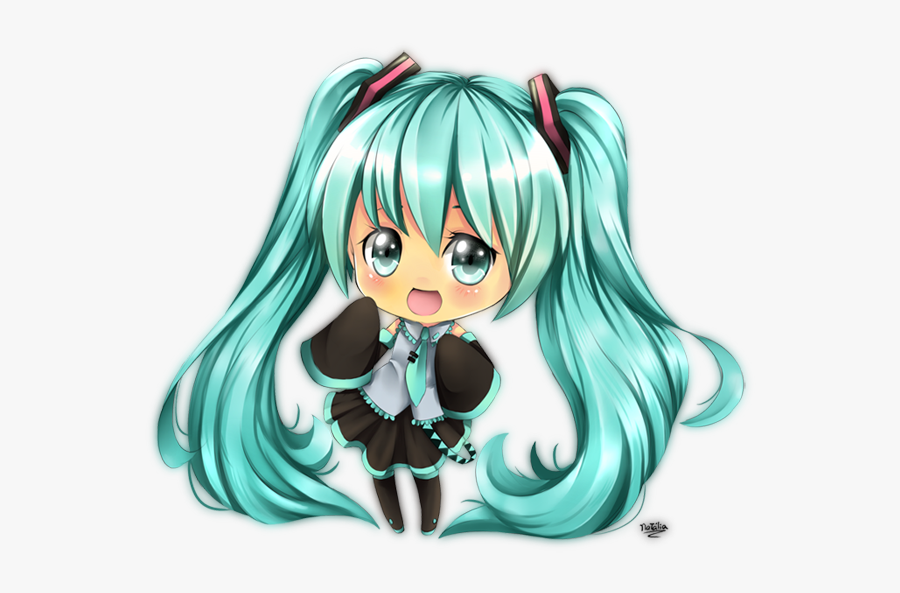 Hatsune Miku Clipart Cute Chibi - Cute Hình Chibi Miku, Transparent Clipart