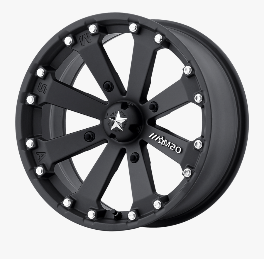 Side By Side Polaris Rzr Wheel All-terrain Vehicle - Flat Black Offroad Wheels, Transparent Clipart