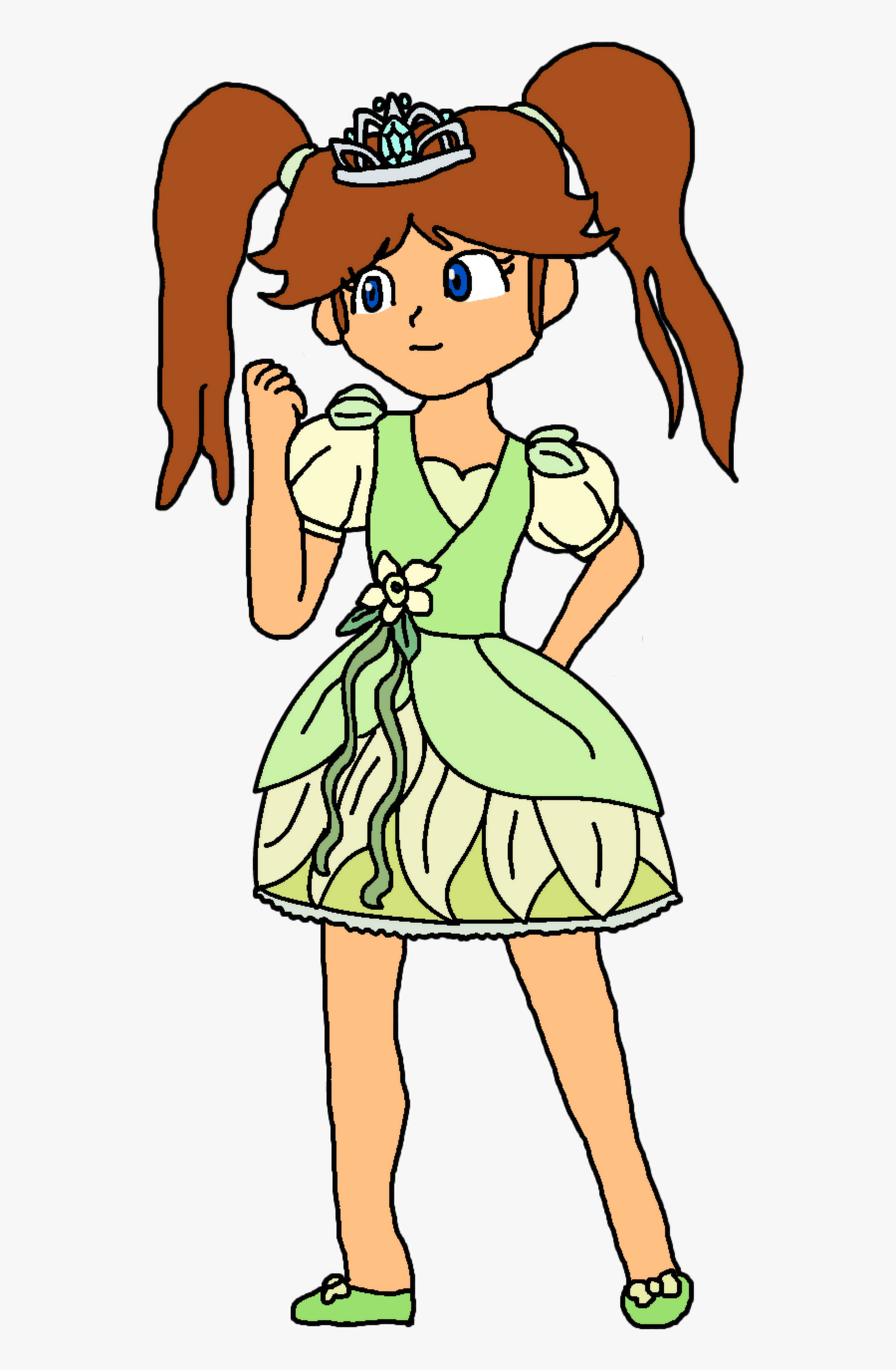 Princess Tiana Clipart Free - Princess Daisy Tiana, Transparent Clipart