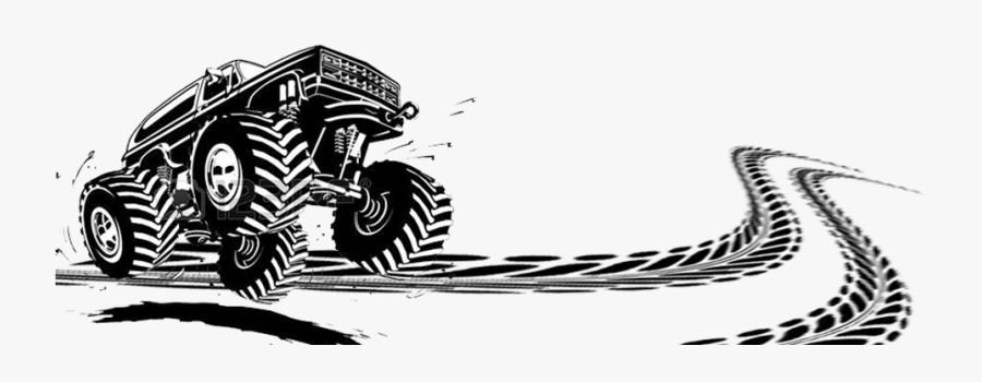 Monster Truck Cartoon, Transparent Clipart