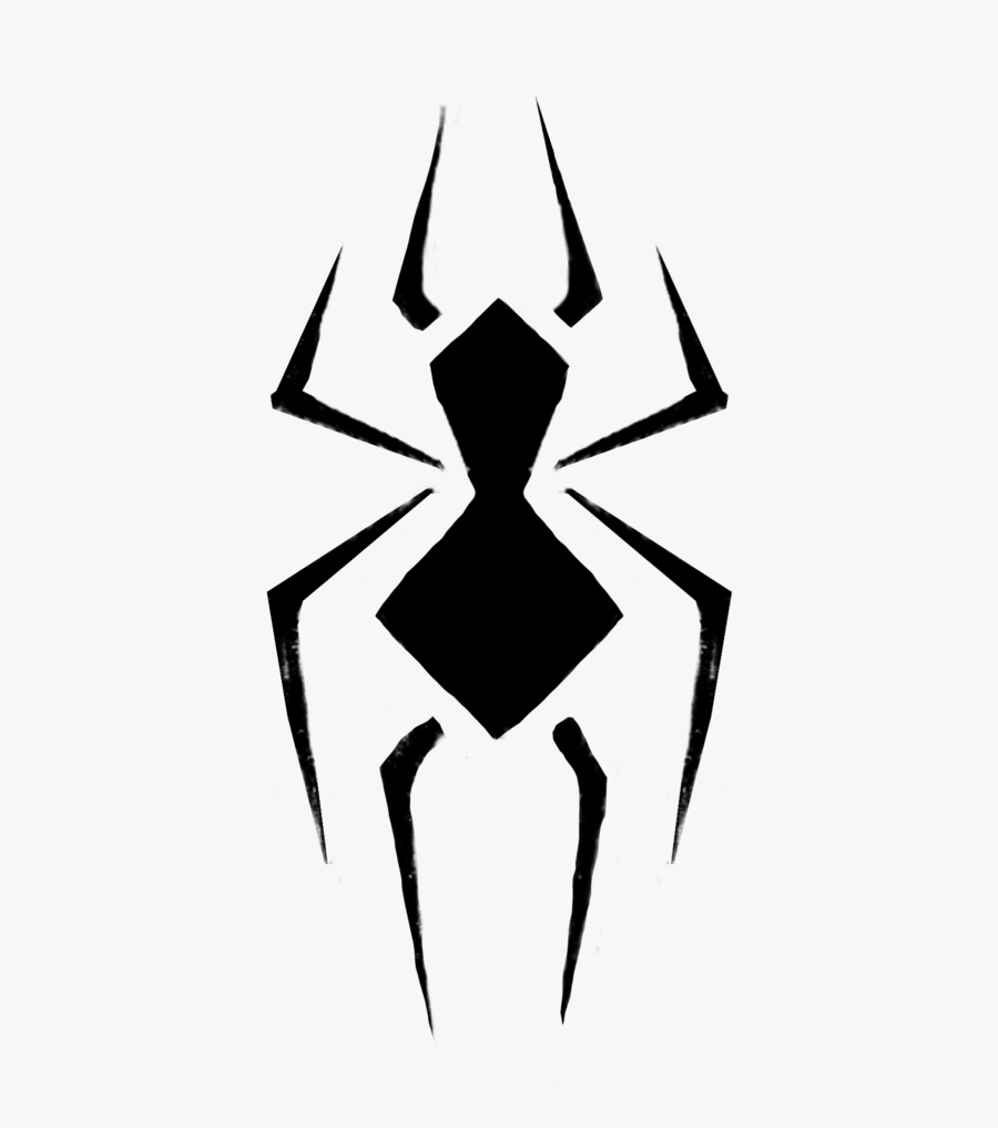 Spider Man Logo Graphic Design - Lmop Black Spider Letter, Transparent Clipart