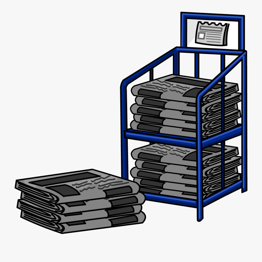 Newspaper Stand, Transparent Clipart