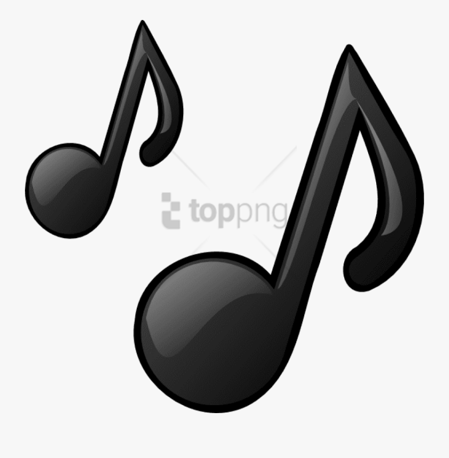 Black And Art,graphics - Cartoon Music Notes Png, Transparent Clipart