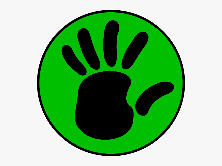 Green Hand Svg Clip Arts - Left Hand Clip Art, Transparent Clipart