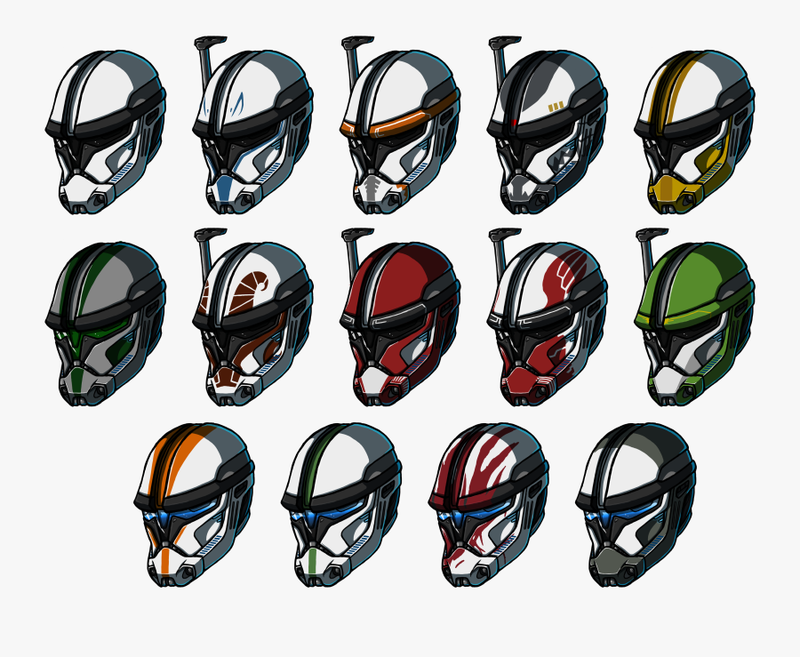 Clone Trooper Stormtrooper Motorcycle Helmets Star - Star Wars Clone Trooper All Phases, Transparent Clipart