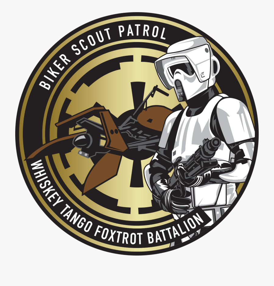 Scout Trooper Gold - Patch Star Wars Scout Trooper, Transparent Clipart