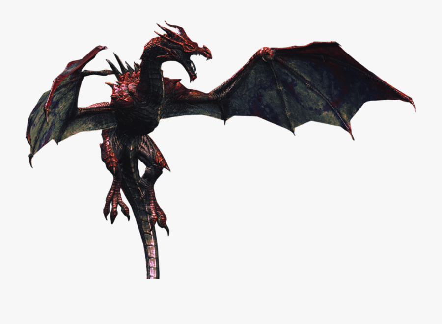 The Elder Scrolls V - Flying Dragon Transparent, Transparent Clipart