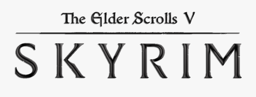 Elder Scrolls Skyrim Logo - Skyrim, Transparent Clipart