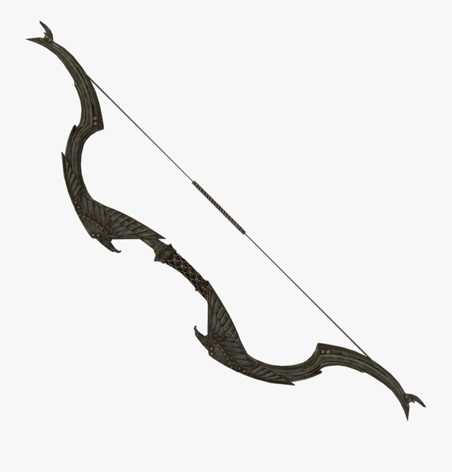 Transparent Scrolls Clipart - Skyrim Elven Weapons, Transparent Clipart