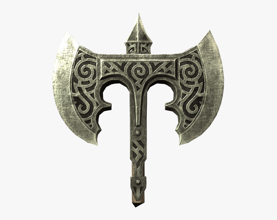 Elder Scrolls Skyrim Broken Steel Battle Axe - Battle Axe Hd Png, Transparent Clipart