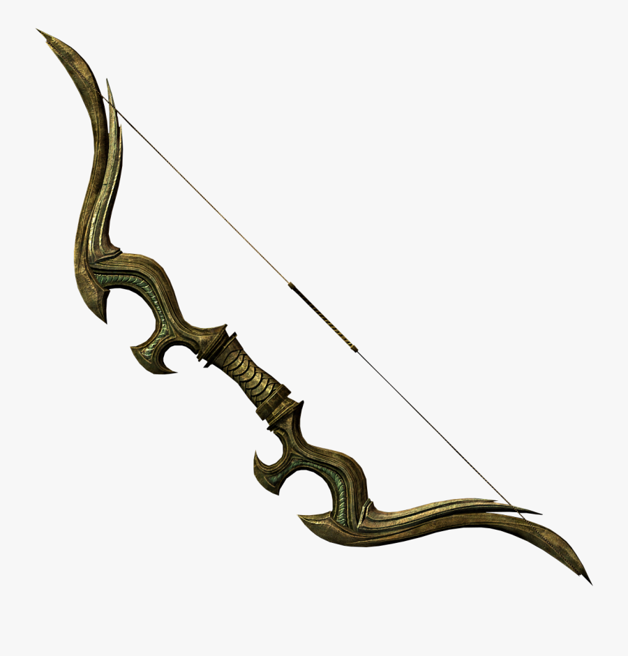 Arco De Cristal Skyrim - Glass Bow Skyrim, Transparent Clipart