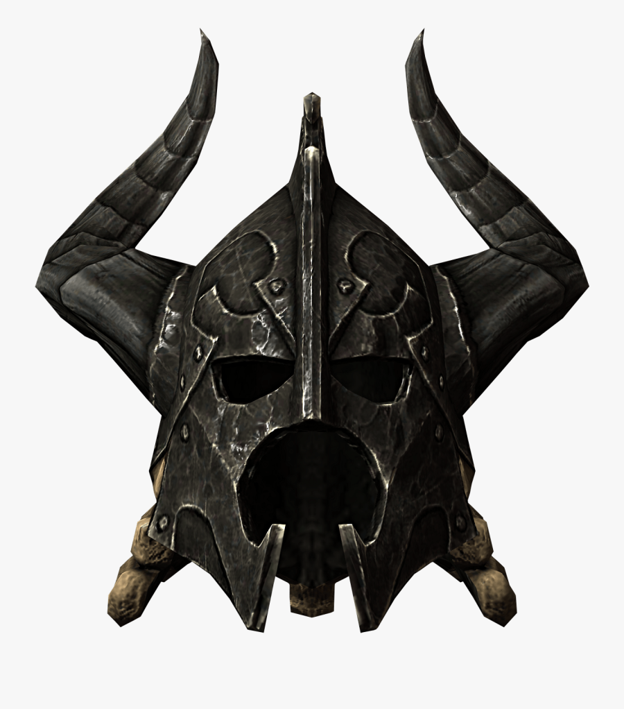 Elder Scrolls Skyrim Dragonplate Helmet - Dragon Bone Helmet Skyrim, Transparent Clipart