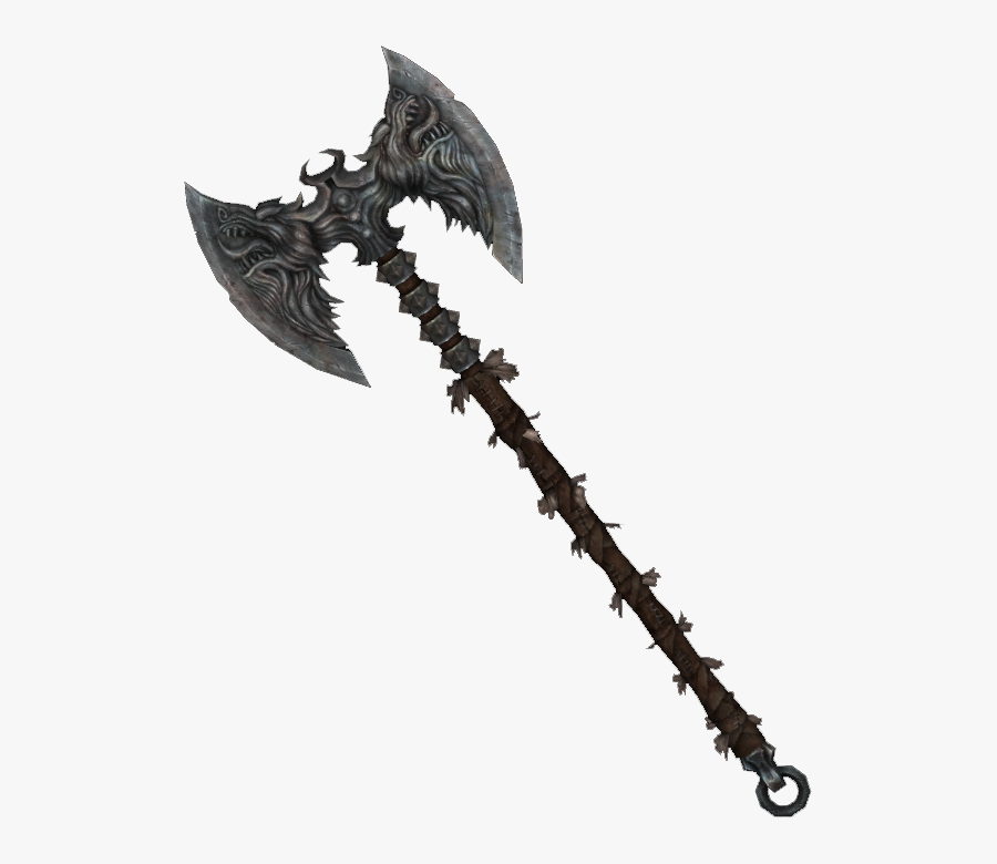 The Elder Scrolls Wiki - Two Handed Great Axe, Transparent Clipart