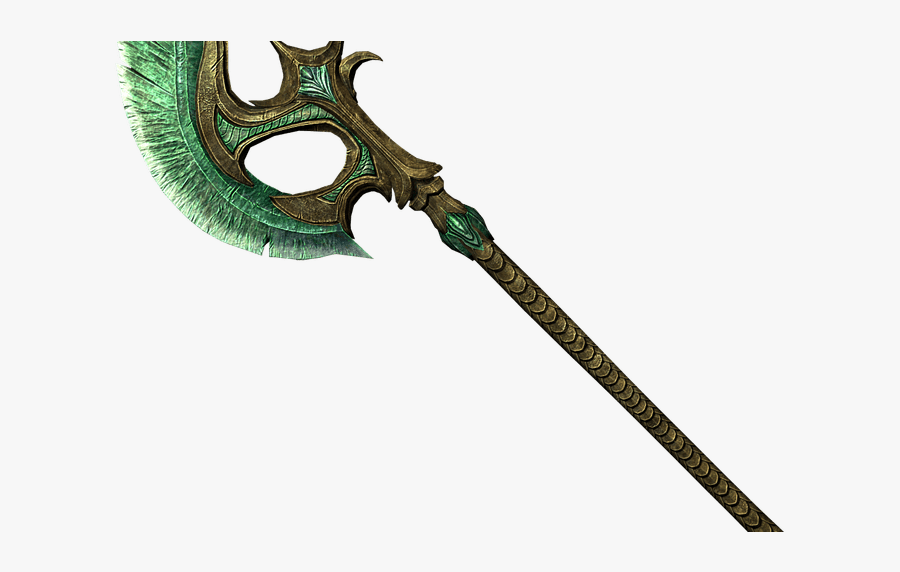 Glass Weapons Pinterest Skyrim, Weapons And Glass - Green Knight And His Axe, Transparent Clipart