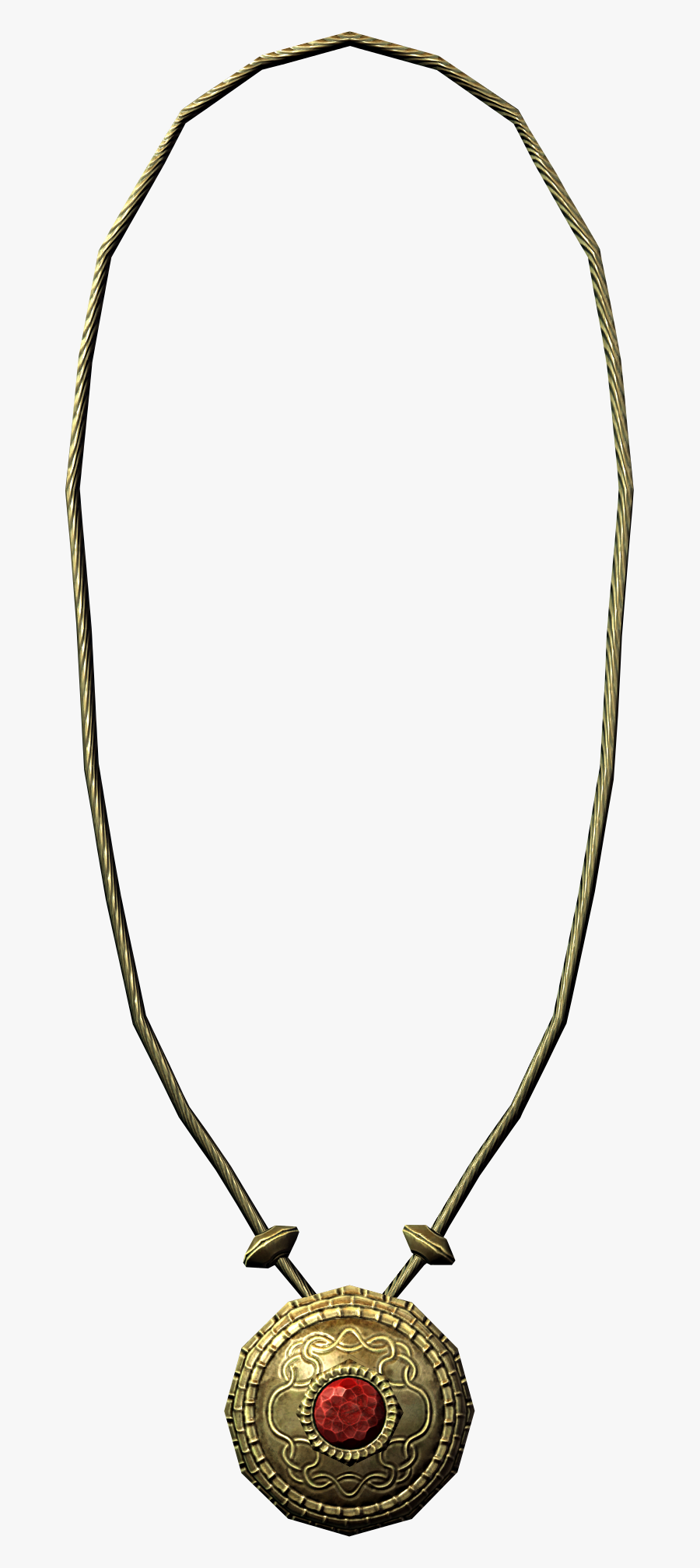 Necklace Clipart Ruby Necklace - Gold Diamond Necklace Skyrim, Transparent Clipart