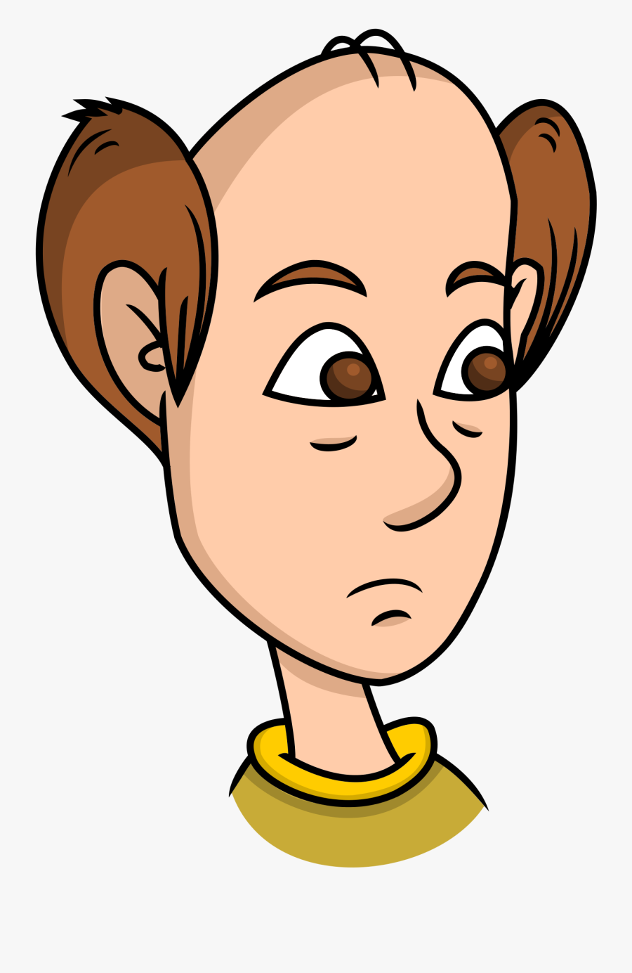 Clip Art Bald Man Images - Bald Head Sketch Clipart, Transparent Clipart
