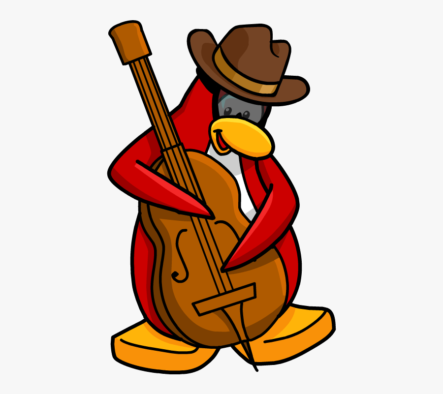 Club Penguin Wiki - Club Penguin Playing Instrument, Transparent Clipart